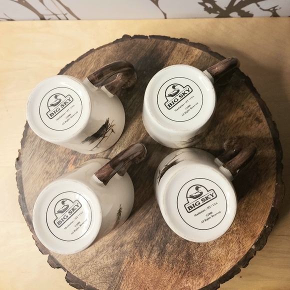 Vintage BIG SKY 2000 Pine & Elk Mugs - Picture 4 of 16